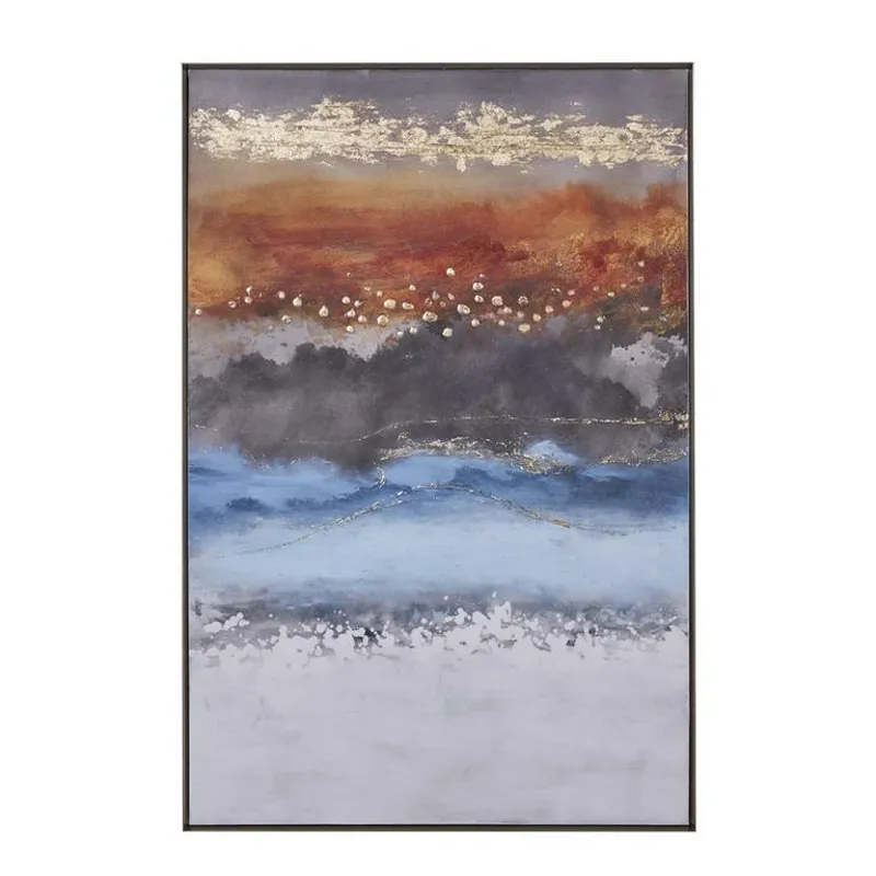 Multi Colored Ceramic Framed Wall Art