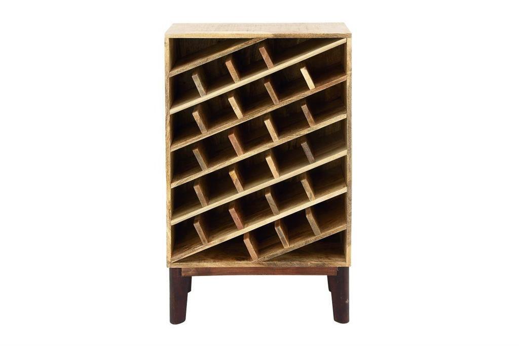 Brown Mango Wood Standing Wine Rack 28735 by UMA Enterprise at Missouri