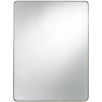 Modern Accent Mirror - Brushed Brass