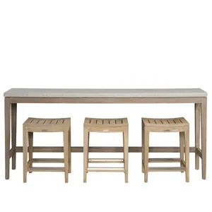 Coastal Living Saratoga Console w Stools
