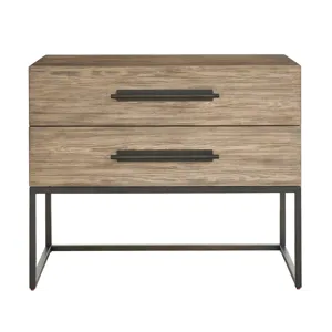 Dwell Boulder Metal Base Nightstand