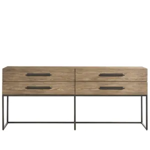 Dwell Boulder Metal Base Console