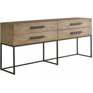 Dwell Boulder Metal Base Console