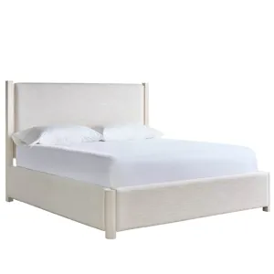 River Rock Upholstered Bed Queen - Silo with a white background