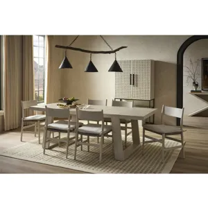 River Rock Wood Back Side Chair - Multiple item room scene