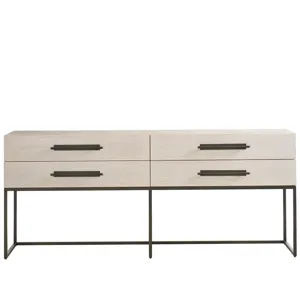 Dwell River Rock Metal Base Console