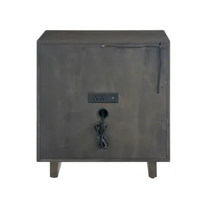 Sable Open Storage Nightstand - Silo with a white background