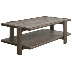 Modern Sable and Stone Cocktail Table