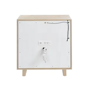 Desert Open Storage Nightstand - Silo with a white background