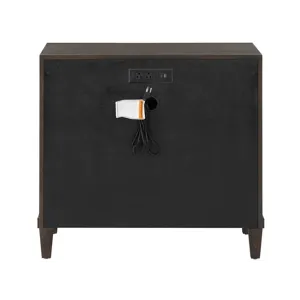 Cocoa Nightstand - Silo with a white background