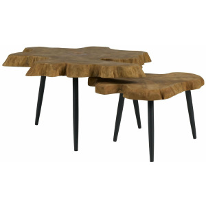 Oasis- Coastal Living Home Driftwood Nesting Tables
