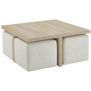 Oasis- Coastal Living Home Dockside Cocktail Table W Ottomans