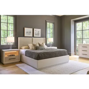 Shoreline Panel Storage Bed Queen - Multiple item room scene