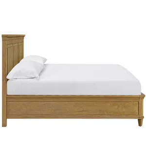 Brindle Panel Bed King - Silo with a white background