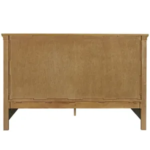 Brindle Panel Bed King - Silo with a white background