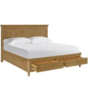 Brindle Storage Bed King - Silo with a white background