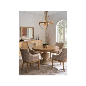 Brindle Wrapped Dining Table - Multiple item room scene