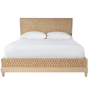 Willow Woven Bed King - Silo with a white background