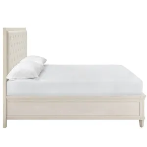 Willow Upholstered Bed Queen - Silo with a white background