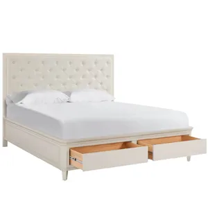Willow Upholstered Storage Bed Queen - Silo with a white background