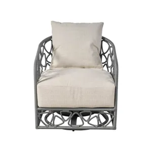 Coastal Living Pebble Swivel Chair Outdoor