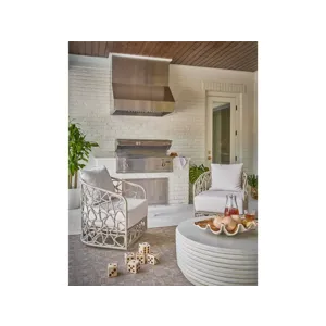 Coastal Living Pebble Swivel Chair Outdoor