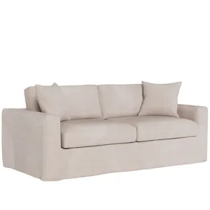 Maxx Slipcover Apartment Sofa - Silo with a white background