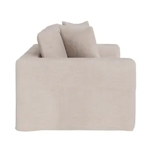 Maxx Slipcover Apartment Sofa - Silo with a white background