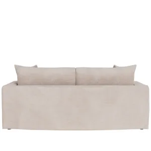 Maxx Slipcover Apartment Sofa - Silo with a white background