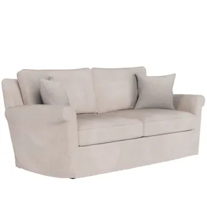 Clermont Slipcover Apartment Sofa - Silo with a white background