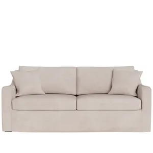 Filmore Slipcover Apartment Sofa - Silo with a white background