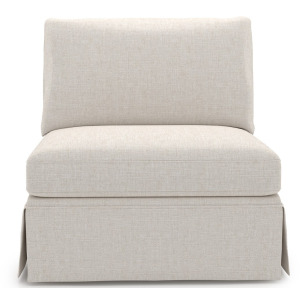 Henri Skirted Armless Chair