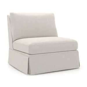 Henri Skirted Armless Chair