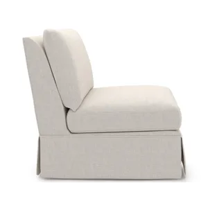 Henri Skirted Armless Chair