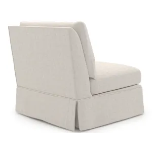 Henri Skirted Armless Chair