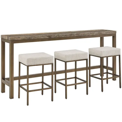 Montclair Brindle Console W Stools