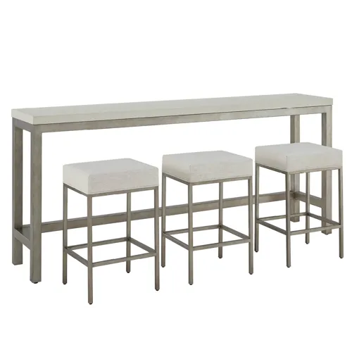 Oasis- Coastal Living Home Oasis Console with Stools