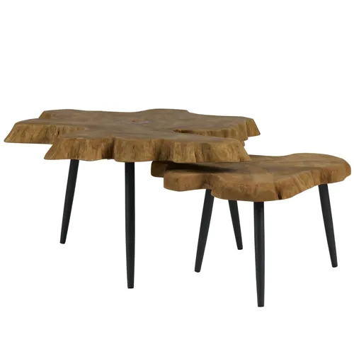 Oasis- Coastal Living Home Driftwood Nesting Tables