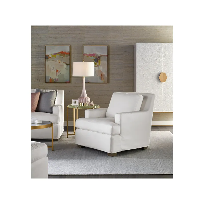 Love. Joy. Bliss.-Miranda Kerr Home Malibu Slipcover Chair