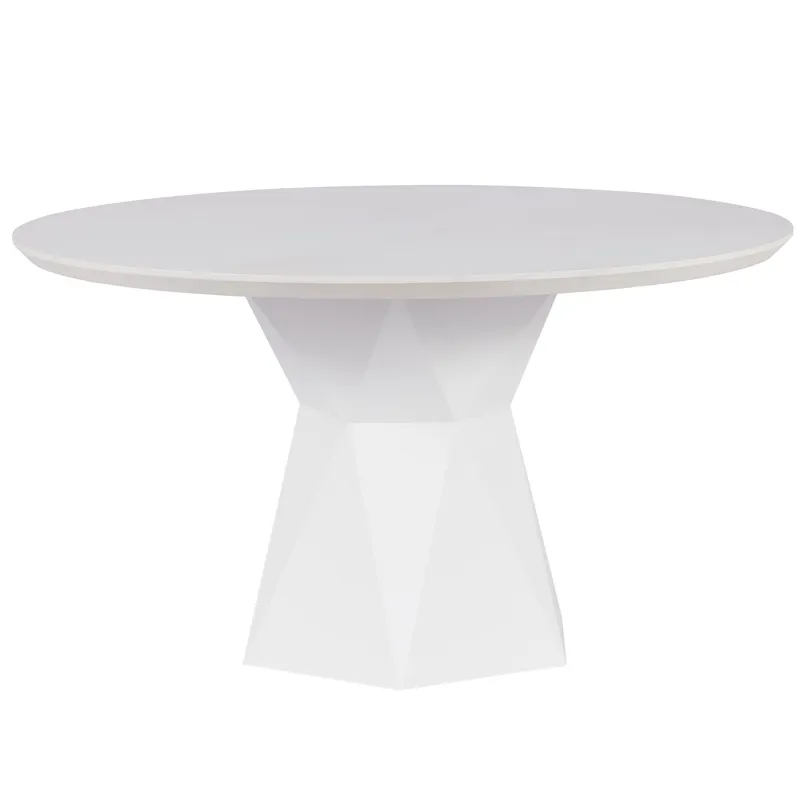 Geranium Dining Table - Silo with a white background