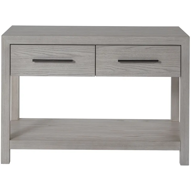 Two Drawer Nightstand - Silo with a white background