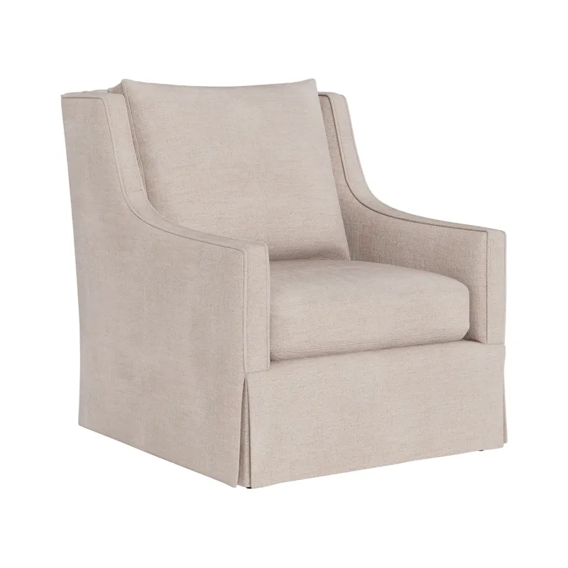Hudson Skirted Petite Swivel Glider