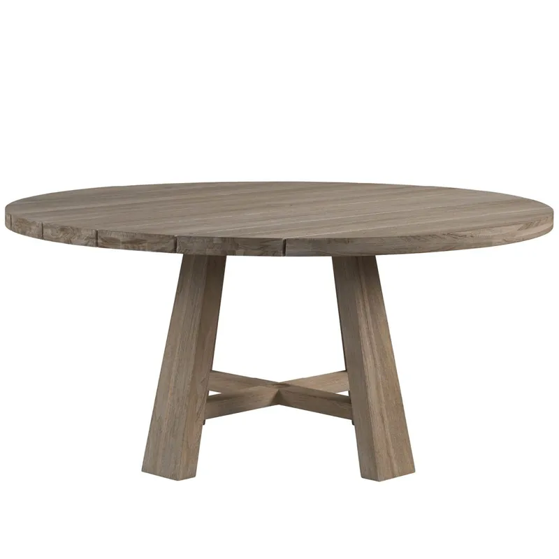 Coastal Living Saratoga Round Dining Table Wood Top