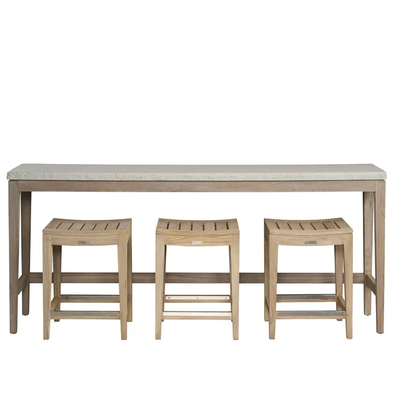 Coastal Living Saratoga Console w Stools