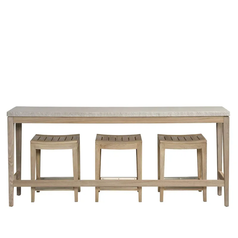 Coastal Living Saratoga Console w Stools
