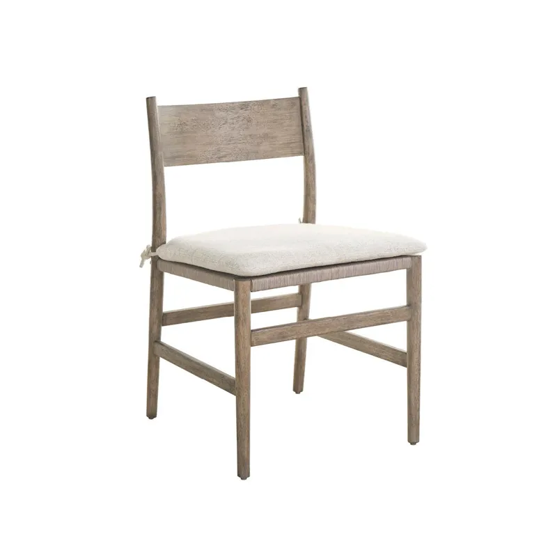 Boulder Wood Back Side Chair - Silo with a white background