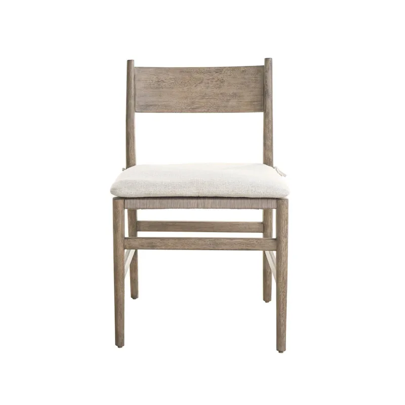 Boulder Wood Back Side Chair - Silo with a white background