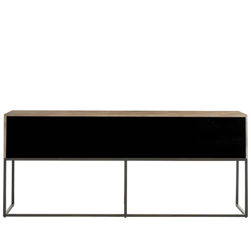 Dwell Boulder Metal Base Console