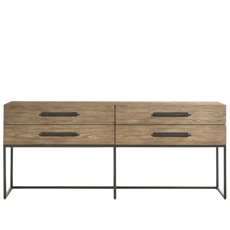 Dwell Boulder Metal Base Console
