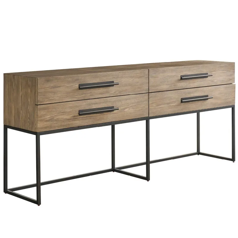 Dwell Boulder Metal Base Console